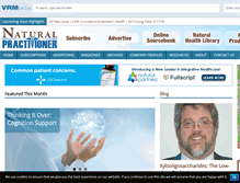 Tablet Screenshot of naturalpractitionermag.com